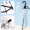 New children's umbrella, digital transparent canopy, black automatic umbrella, arched bubble umbrella, automatic opening, straight rod, plastic rain Application Scenario